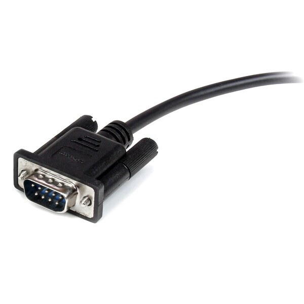 Startech.Com DB9 RS232 Serial Extension Cable - 1m Black Male to Female Cable - MXT1001MBK