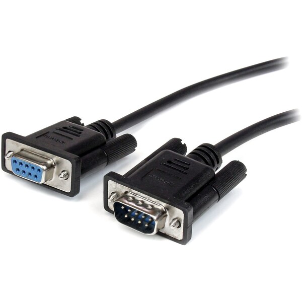 Startech.Com DB9 RS232 Serial Extension Cable - 1m Black Male to Female Cable - MXT1001MBK