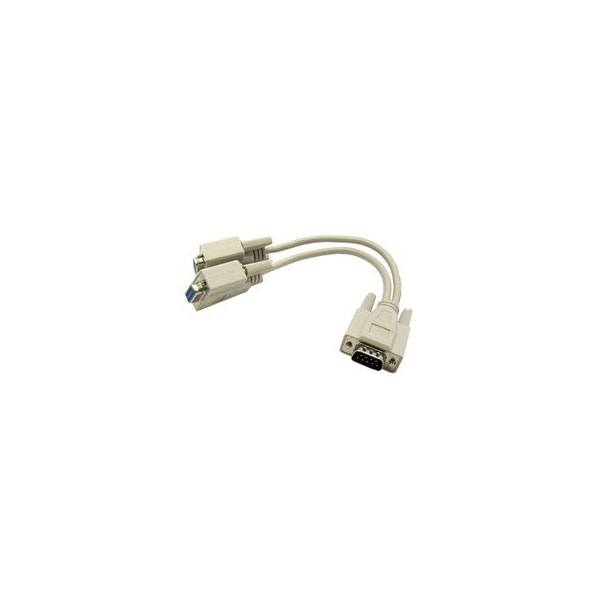 Swe-Tech 3C DB9 Serial Y adapter, DB9 Male to Dual DB9 Female, 8 inch - FWT30D1-27208