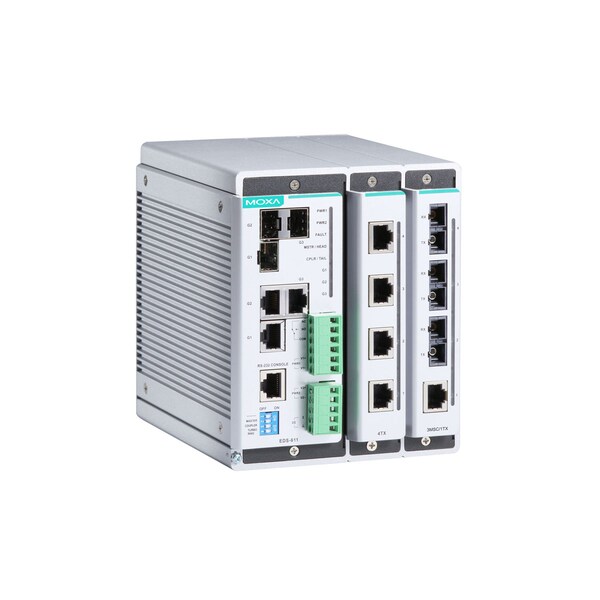 Moxa Compact Mgd Eth. Swtch System W/ 2 Slots For 4Port Fast, Eds-611 - EDS-611