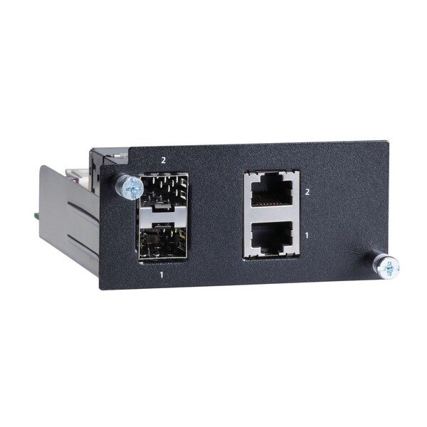 Moxa Gigabit Ethernet Module W/ 2 10/100/1000Baset(X) Or 100/1000Basesfp - PM-7500-2GTXSFP