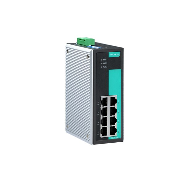 Moxa Unmgd Full Gigabit Eth. Swtch W/ 8 10/100/1000Baset(X), Eds-G308-T - EDS-G308-T