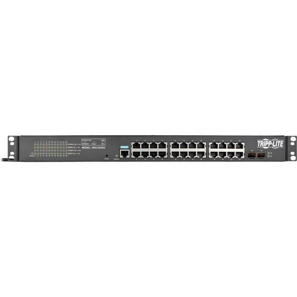 Tripp Lite Gigabit Ethernet Switch L2 Managed w/ 12-Outlet PDU 120V 24-Port - NSS-G24D2