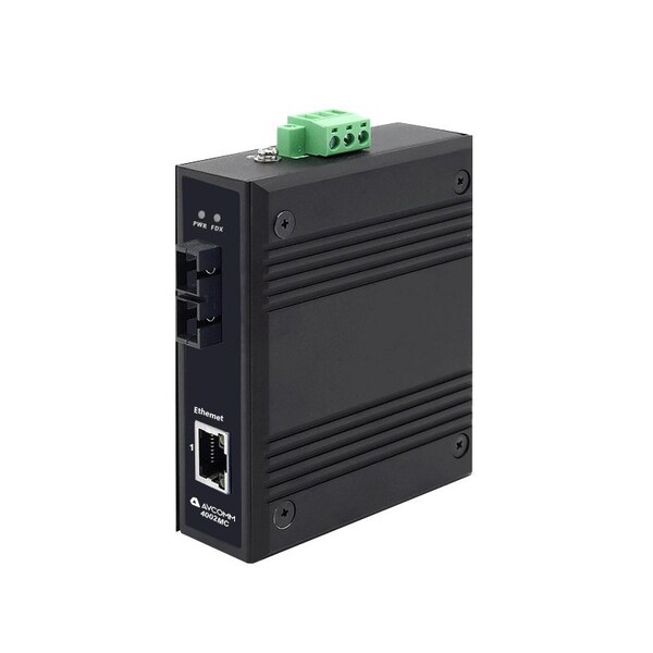 Avcomm 2-Port Industrial Media Converter - 4002MCE-SC-80-HV
