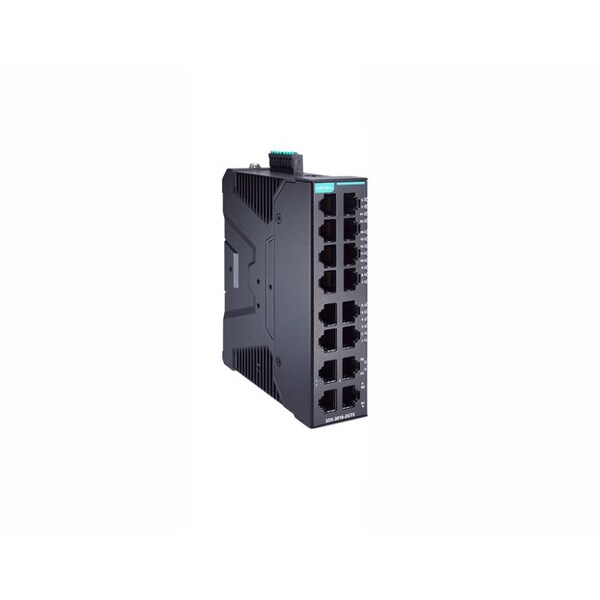 Moxa Smart Managed Ethernet switch, 14x10/100BaseTX ports, 2x10/100/1000BaseTX ports, -10-60 degree C - SDS-3016-2GTX