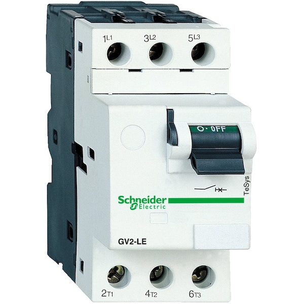 Arrancador y protector manual TeSys GV2 de Schneider Electric, protector de circuito magnético, interruptor de palanca, 10 A, terminales de tornillo - GV2LE14