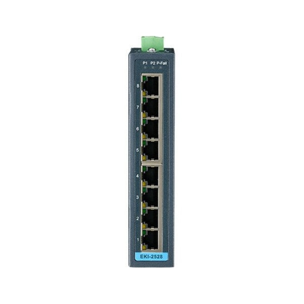 Advantech 8-Port 10/100Mbps Unmanaged Ethernet Switch - EKI-2528-BE