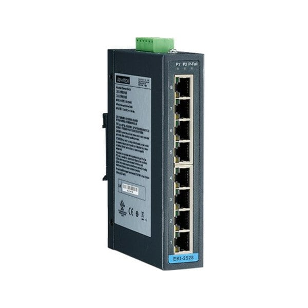 Advantech 8-Port 10/100Mbps Unmanaged Ethernet Switch - EKI-2528-BE