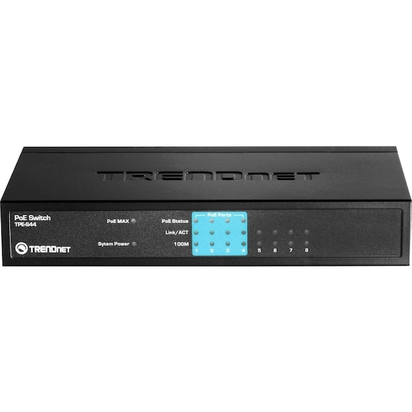 Trendnet 8-PORT 4 10/100, 4 POE POE SWITCH - TPE-S44