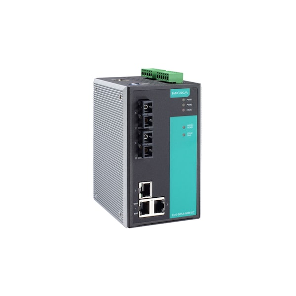 Moxa Managed Ethernet Switch W/ 3 10/100Baset(X)Ports, Eds-505A-Ss-Sc - EDS-505A-SS-SC