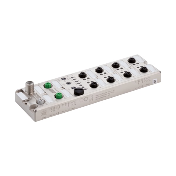 Murrelektronik SOLID67 DIO16 60mm M12L 5P, Compact module, metal, ProfiNet EthernetIP via M12-d - 54503