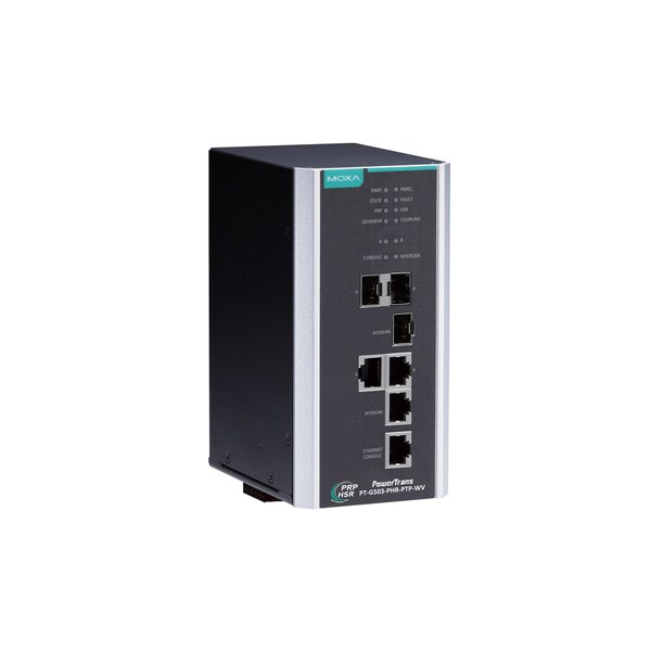 Moxa Iec 61850-3, Iec 62439-3 Full Gbit MgdRedndncy Box, Pt-G503-Phr-Ptp-Hv - PT-G503-PHR-PTP-HV