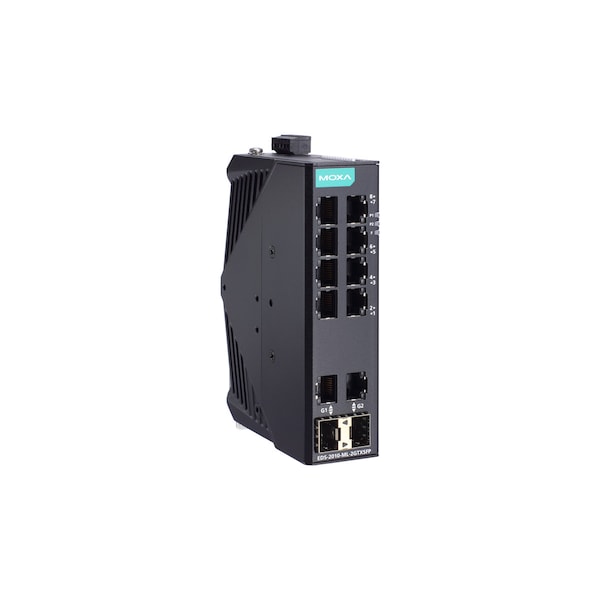 Moxa Unmgd Gigabit Eth. Swtch W/ 8 10/100BasetPorts, Eds-2010-Ml-2Gtxsfp-T - EDS-2010-ML-2GTXSFP-T