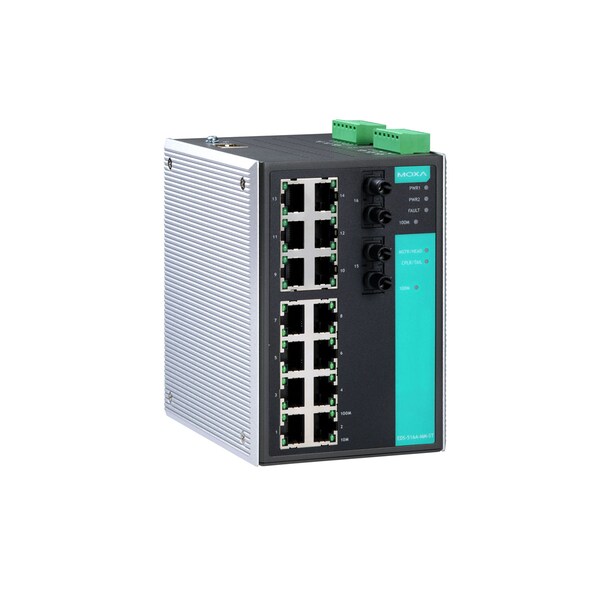 Moxa Mgd Eth. Swtch W/ 14 10/100Baset(X)Ports, M1Eds516Ammst - EDS-516A-MM-ST