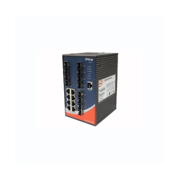 Oring Networking Industrial 20-port managed Ethernet switch w/ 8x RJ45+ 12x SFP - IGS-9812GP