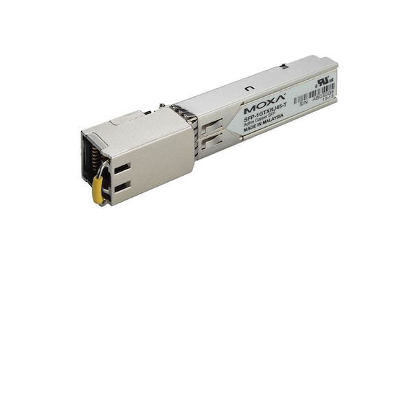 Moxa Sfp Module W/ 10/100/1000 Base-TPort, Rj-45 Connector, -4075 Degrees C - SFP-1GTXRJ45-T