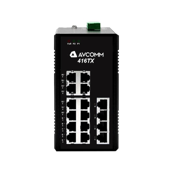 Avcomm 16-Port Unmanaged Industrial Ehternet Switches 10/100 Mbits 16-Port - 416TX