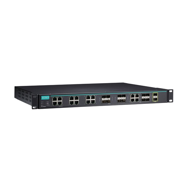 Moxa Layer 3 Full Gigabit Mgd Eth. Swtch, M1Icsg7826A8Gsfp2Xgh - ICS-G7826A-8GSFP-2XG-HV-HV-T