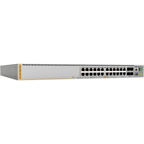 Allied Telesis 24 Port 10/100/1000T Poe+ Stackable Switch w/ 4 Sfp+ Ports - AT-X530-28GPXM