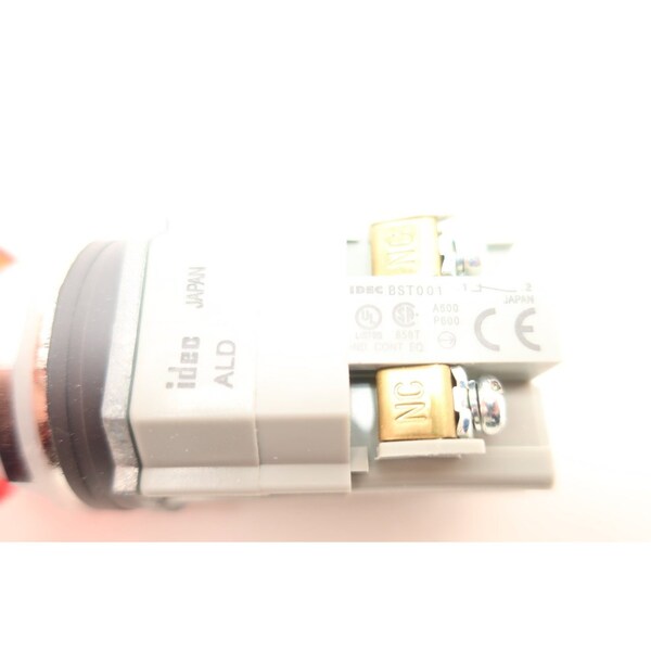 Idec Ald39902Dn-R-24V Botón pulsador iluminado rojo 600V-Ac - ALD39902DN-R-24V