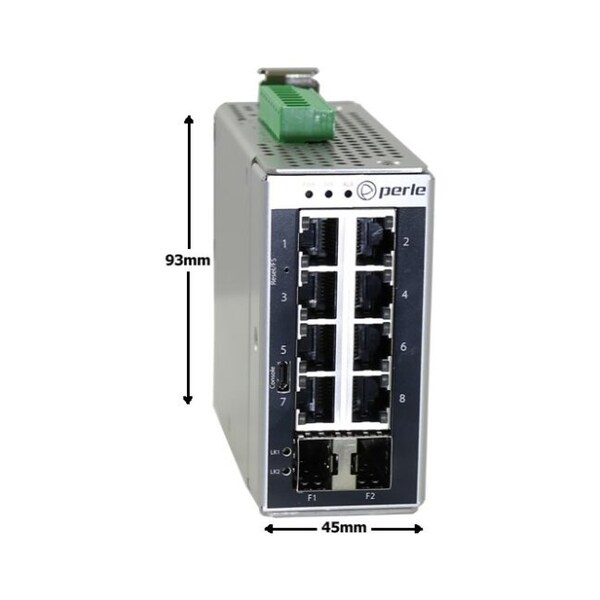 Perle IDS-710-XT - Industrial Managed Ethernet Switch - 10 ports: 8 x 10/100/1000Base-T RJ-45 p - 07017240