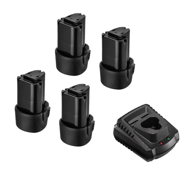 Acdelco G12 Series 12V Li-Ion 4-pk w/Charger - AB1207LA-P4