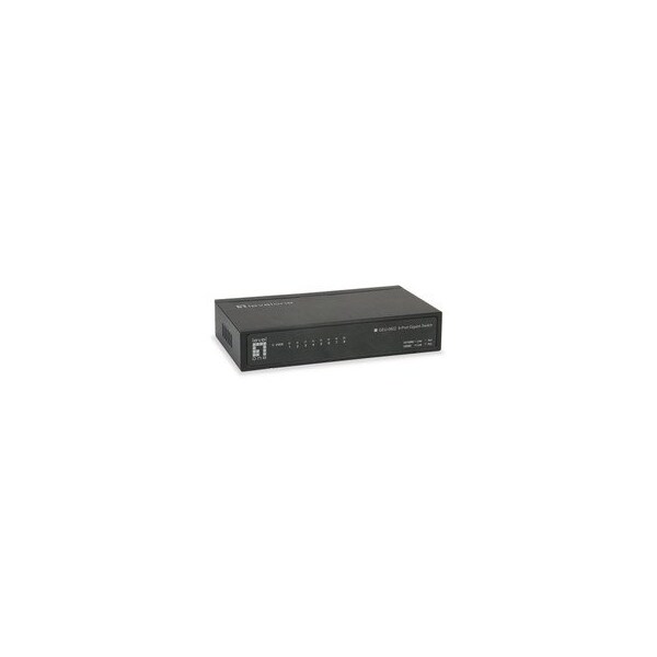 Swe-Tech 3C 8 Port 10/100/1000 Gigabit Switch, Energy Efficient Ethernet/IEEE 802.3az Support, blk Metal Case - FWT71X6-01608