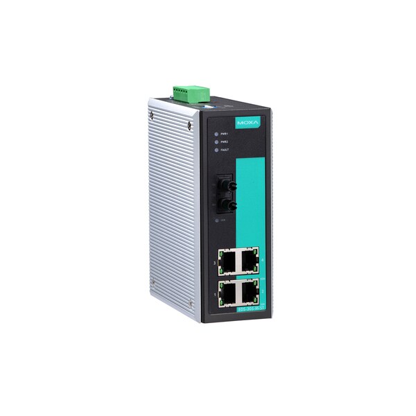 Moxa Indust. Unmgd Eth. Swtch W/ 4 10/100Baset(X)Ports, Eds-305-M-St - EDS-305-M-ST
