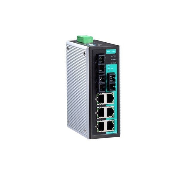 Moxa Indust. Unmgd Eth. Swtch W/ 6 10/100Baset(X)Ports, Eds-309-3M-Sc-T - EDS-309-3M-SC-T