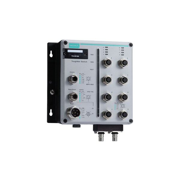 Moxa L2 MgdEthSwtch w/8 10/100Bs, 2 1000 Bslsx, Tn-5510A-2Glsx-Odc-Wv-Ct-T - TN-5510A-2GLSX-ODC-WV-CT-T