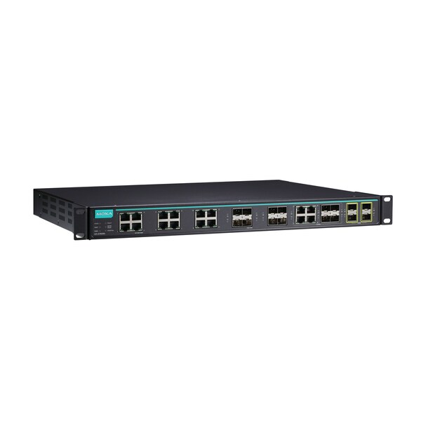 Moxa Layer 3 Full Gigabit Mgd Eth. Swtch, M1Icsg7828A8Gsfp4Xgh - ICS-G7828A-8GSFP-4XG-HV-HV-T