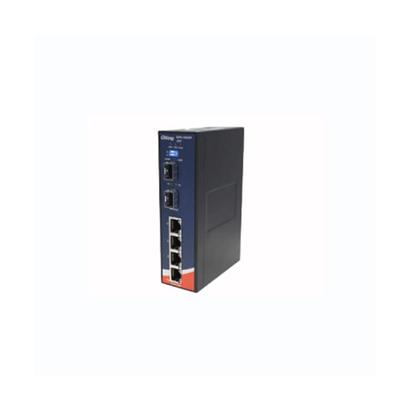 Oring Networking Slim Type 4 x 10/100/1000TX (RJ-45) PoE+, + 2 x 1000Base-X SFP slot - IGPS-1042GP-24V
