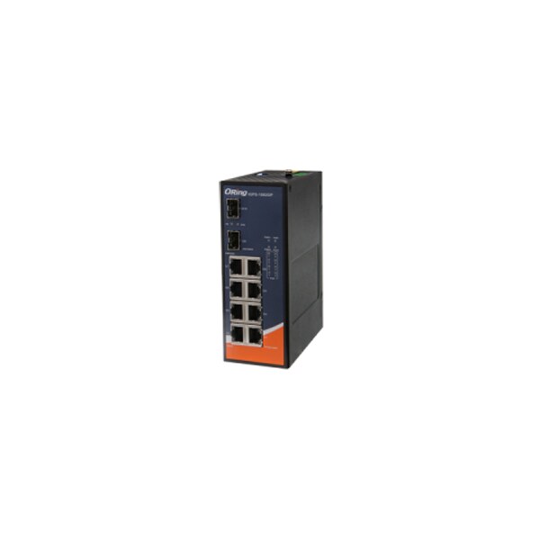 Oring Networking SlimType 8x10/100/1000TX(RJ-45)PoE+, +2x1000Base-X SFP slot, IGPS-1082GP - IGPS-1082GP