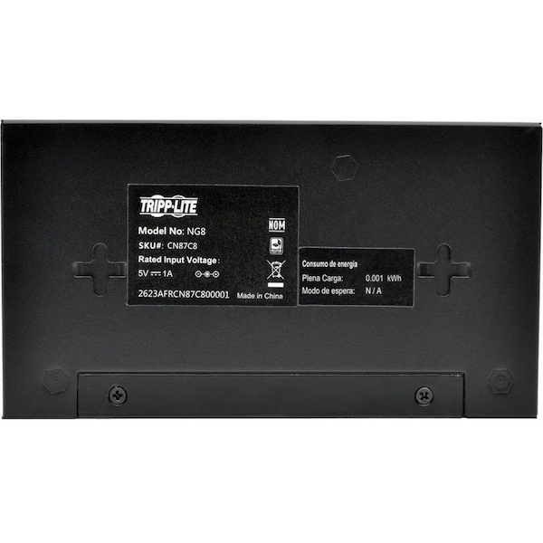 Tripp Lite 8-PORT GIGABIT ETHERNET SWITCH DESKTOP METAL UNMANAGED SWITCH - NG8