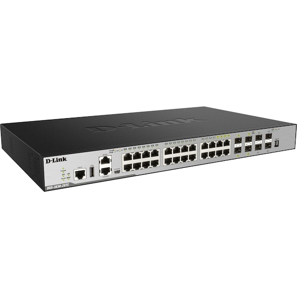 D-Link Dgs-3630 Series 28-Port L3 Fully Managed Gigabit Switch - DGS-3630-28TC/SI
