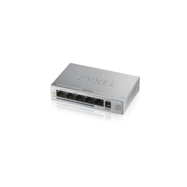 Zyxel Communications 5 Port Gig PoE Switch 60W, GS1005HP - GS1005HP
