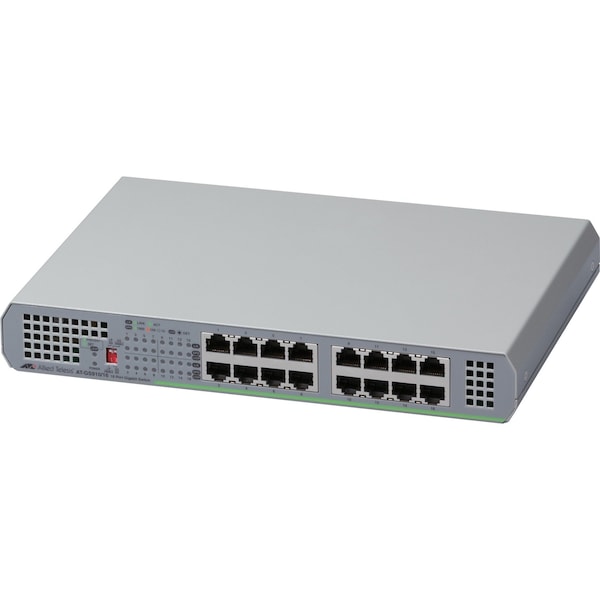 Allied Telesis 16-Port 10/100/1000T Unmanaged Switch w/ Internal Psu - AT-GS910/16-10