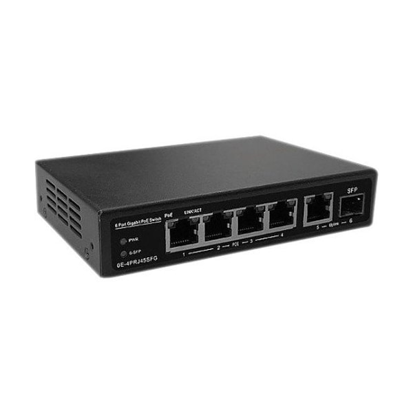 W Box 4POE 1GIG RJ45, SFP 1GIG - 0E-4PRJ45SFG