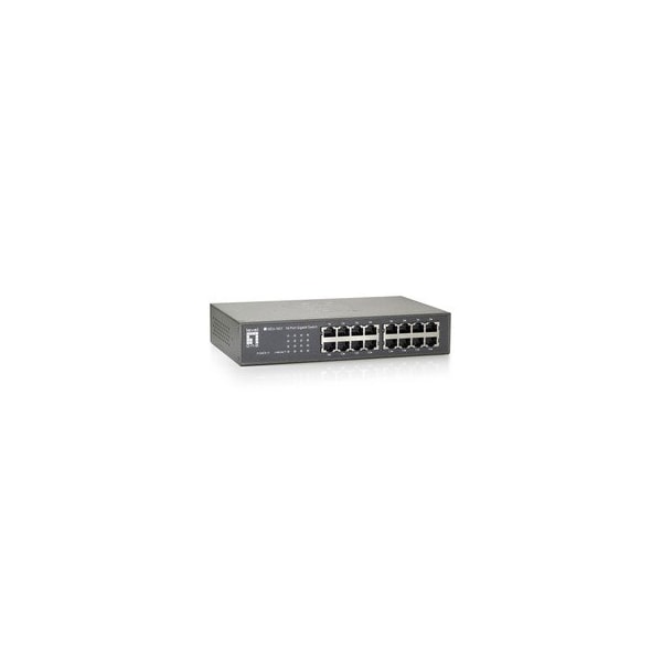 Swe-Tech 3C 16 Port 10/100/1000 Gigabit Ethernet Switch, Matte Grey - FWT71X6-00316