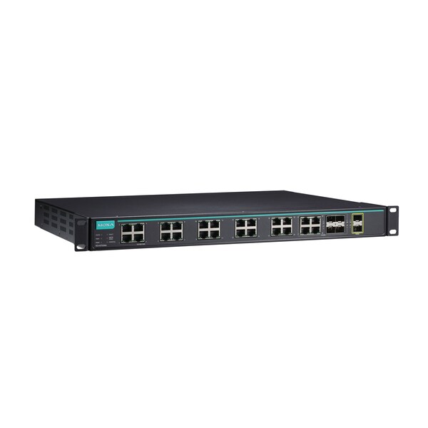 Moxa Layer2Fll Gbit MgdEthSwtch 100/1000Bssfp, Ics-G7526A-20Gsfp-2Xg-Hv-Hv-T - ICS-G7526A-20GSFP-2XG-HV-HV-T