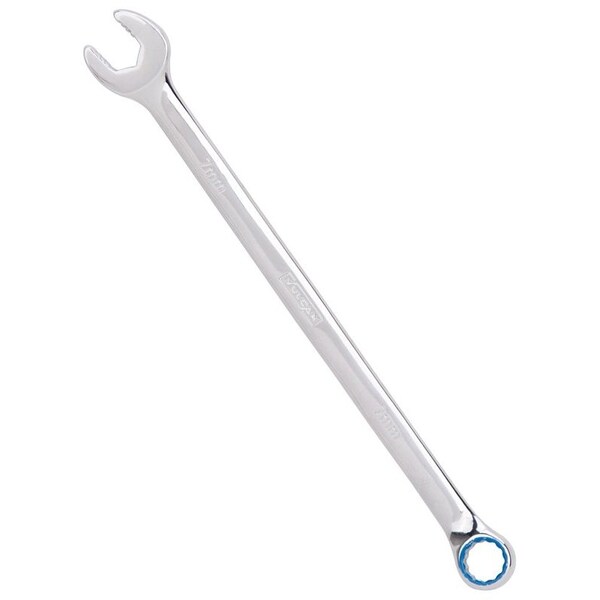 Llave Combinada Vulcan, Métrica, Cabeza de 7 mm, Acero de Vanadio Cromado, Plateada, Mango Redondo - MT6547699