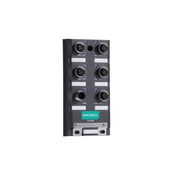 Moxa Unmgd Eth. Swtch W/ 5 10/100Baset(X)Ports And W/ M12, Tn-5305 - TN-5305