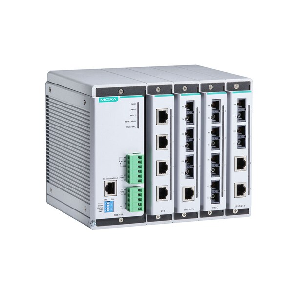 Moxa Compact Mgd Eth. Swtch System W/ 4 Slots For 4Port Fast, Eds-616-T - EDS-616-T