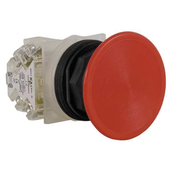 Schneider Electric Botón de Presión No Iluminado, 30 mm, 1NA/1NC, Rojo - 9001SKR5RH13