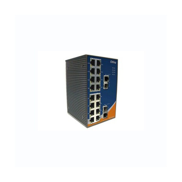 Oring Networking Rugged 16x 10/100TX (RJ-45) + 2x 100/1000 Combo (SFP/RJ-45), IES-1162GC - IES-1162GC