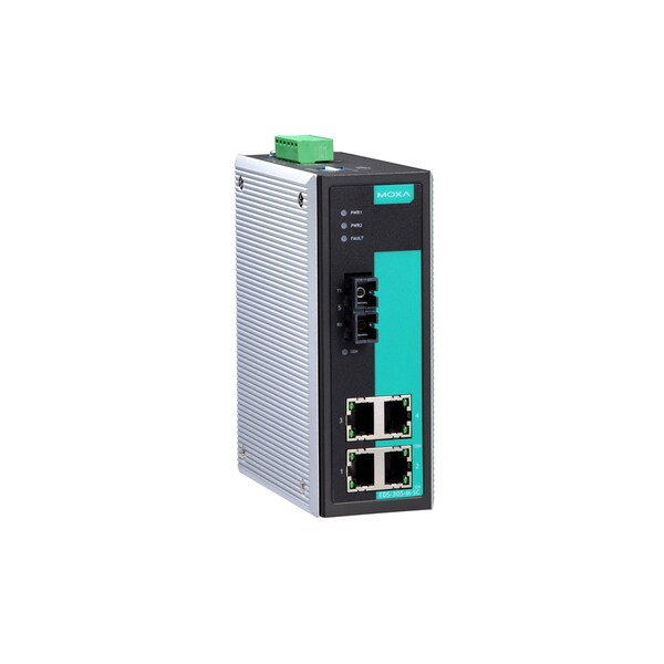 Moxa Indust. Unmgd Eth. Swtch W/ 4 10/100Baset(X)Ports, Eds-305-M-Sc - EDS-305-M-SC