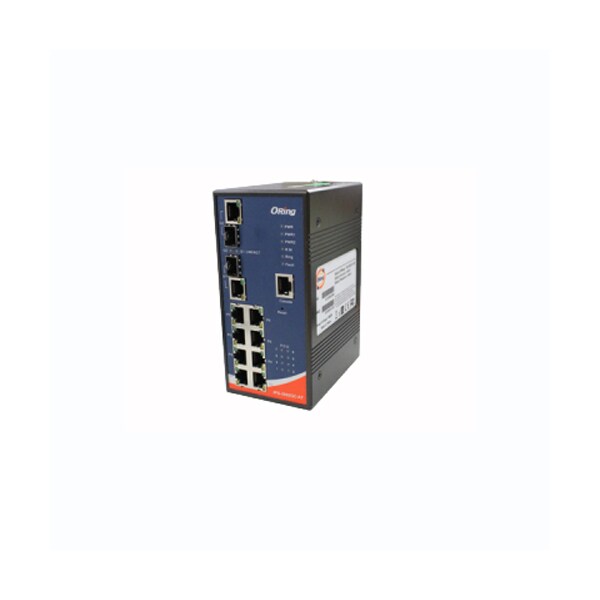 Oring Networking 8x 10/100TX (RJ-45) PoE+ (30Watts) W/ 2x Gigabit Combo (SFP/RJ-45) - IPS-3082GC-AT
