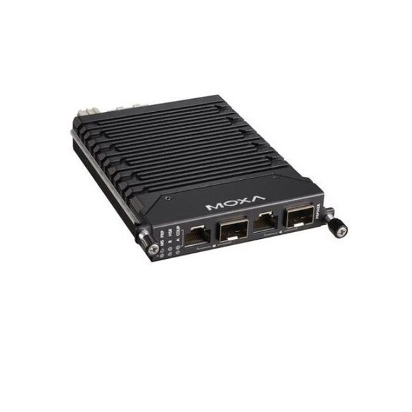 Moxa Gigabit Ethernet module with 2 100-1000BaseTX PRP-HSR or 100-1000BaseSFP PRP-HSR - LM-7000H-2GPHR
