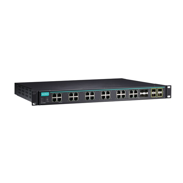 Moxa Layer3Fll Gbit MgdEthSwtch 100/1000Bssfp, Ics-G7828A-20Gsfp-4Xg-Hv-Hv-T - ICS-G7828A-20GSFP-4XG-HV-HV-T