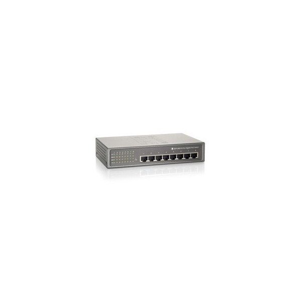 Swe-Tech 3C 8 Port 10/100/1000 Gigabit Ethernet Switch with PoE, Matte Grey, 15.4 Watts/Port, 61.6 Watt Total - FWT71X6-00308